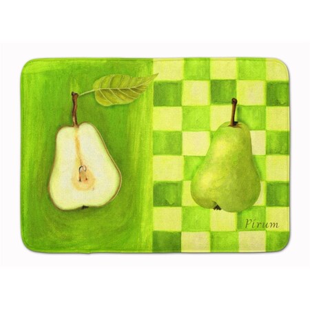 Carolines Treasures Pear by Ute Nuhn Machine Washable Memory Foam Mat WHW0121RUG